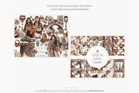 Mocha Valentine's Day Clipart | Neutral Brown Beige Graphics SVG GlamArtZhanna 