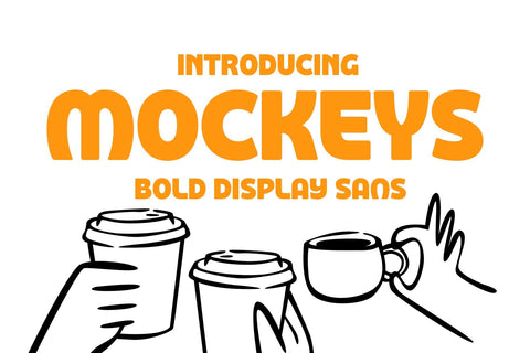 Mockeys – Bold Display Sans with Friendly Retro Charm Font Arterfak Project 