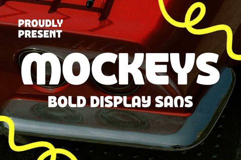 Mockeys – Bold Display Sans with Friendly Retro Charm Font Arterfak Project 