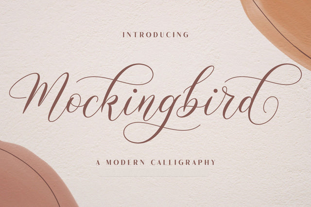 Mockingbird | Modern Calligraphy Font studioalmeera 