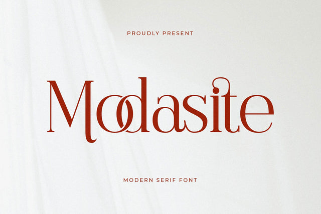 Modasite - Modern Serif Font Font Letterena Studios 