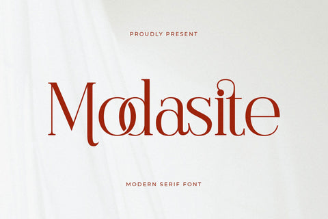 Modasite - Modern Serif Font Font Letterena Studios 