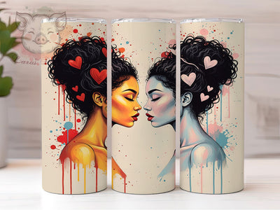 Modern Abstract Heart Tumbler, Love Heart, Abstract Wrap, Sublimation Art, 20oz Tumbler, Romantic Theme, Stylish Design Sublimation Lara' s Designs 