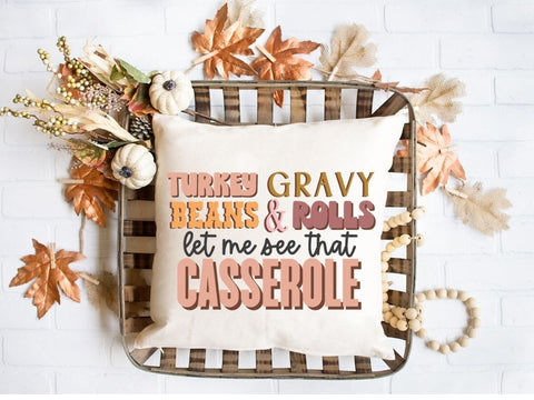 Modern Boho Turkey Gravy Beans and Rolls Let Me See That Casserole SVG So_Fontsy_VIP 