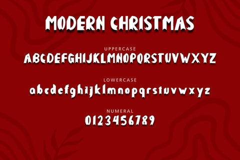 Modern Christmas Font Prasetya Letter 