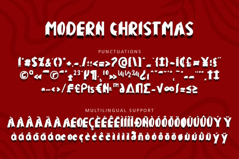 Modern Christmas Font Prasetya Letter 