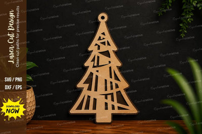 Modern Christmas Tree SVG Laser Cut Svg Design SVG Regulrcrative 
