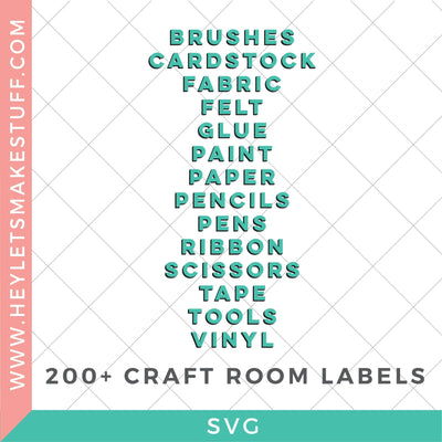 Modern Craft Label Files - 200+ Labels SVG Hey Let's Make Stuff 