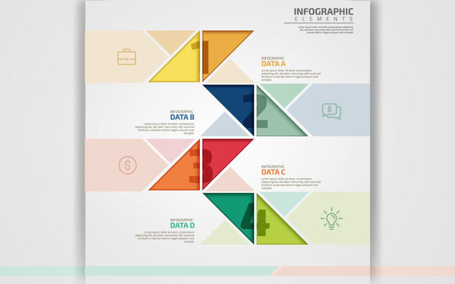 Modern Design Minimal style infographic template , can be used for infographics , numbered banners , horizontal cutout lines , graphic or website layout SVG naemmiah021 