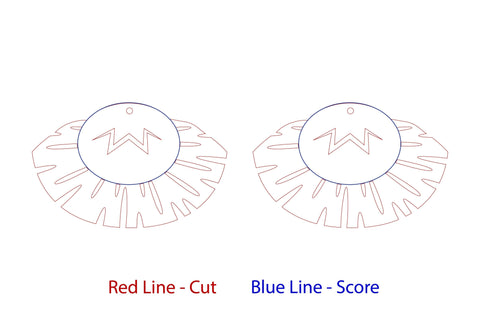 Modern Earrings Laser Cut. Boho Earrings Laser Cut. SVG Samaha Design 