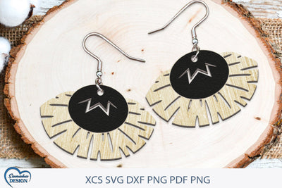 Modern Earrings Laser Cut. Boho Earrings Laser Cut. SVG Samaha Design 