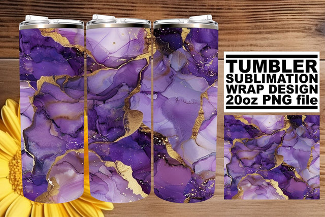 Modern Marble Swirls Tumbler Design - Sublimation 20oz Sublimation afrosvg 