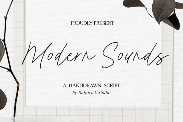 Modern Sounds Monloline Script Font Font Balpirick 