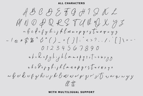 Modwilles Signature Typeface Font Fadeline Std. 
