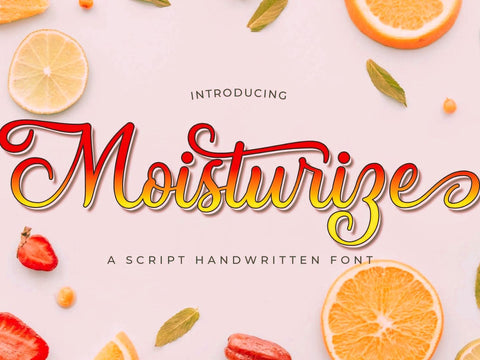 Moisturize Script Font + Alternative Characters and Swirls Font So Fontsy VIP Design Shop 