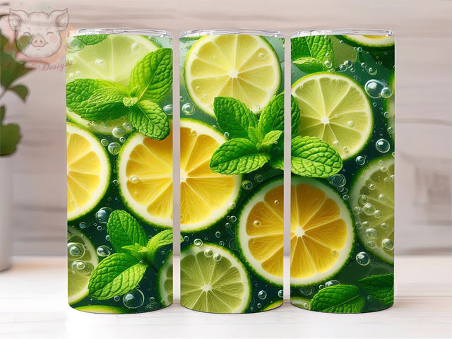 Mojito Cocktail Drink 20oz Tumbler Png, Sublimation Design, Cocktail Tumbler Png, Digital Download PNG Sublimation Lara' s Designs 