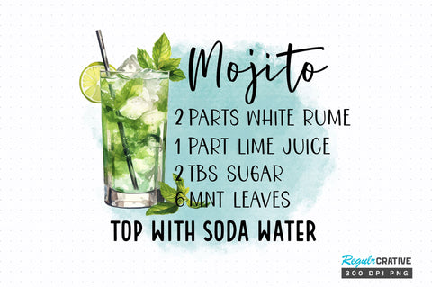 Mojito PNG design Sublimation Regulrcrative 
