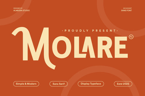 Molare - Modern Display Sans Font studioalmeera 
