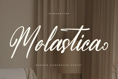 Molastica - Modern Handbrush Script Font Letterena Studios 