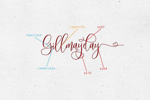 Mollinda Script - Typeface Font Fadeline Std. 