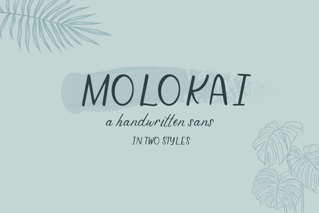 Molokai Sans Duo Font Beck McCormick 