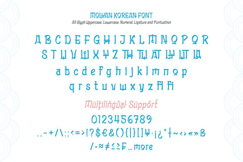 Molyan - Korean Style Font Font twinletter 