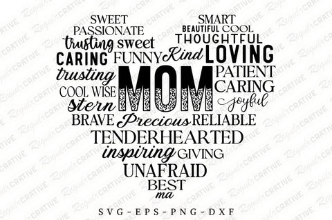 Mom Affirmations SVG Design SVG Regulrcrative 