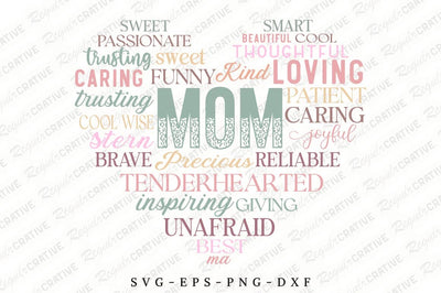 Mom Affirmations SVG Design SVG Regulrcrative 