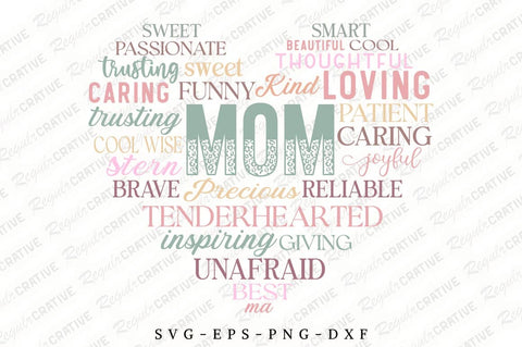 Mom Affirmations SVG Design SVG Regulrcrative 