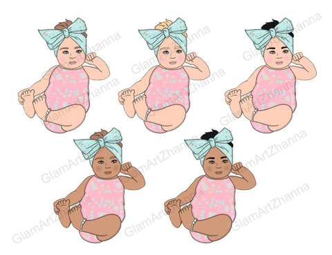 Mom And Baby Illustration PNG | Mothers Day Clipart Bundle SVG GlamArtZhanna 