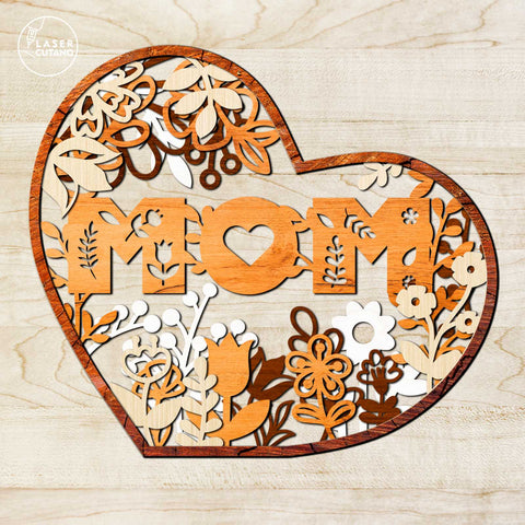 Mom and Dad Set Multilayer Templates SVG LaserCutano 