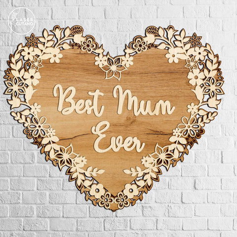 Mom and Dad Set Multilayer Templates SVG LaserCutano 