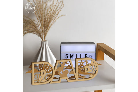 MOM and DAD SET Myltilayer Templates SVG LaserCutano 