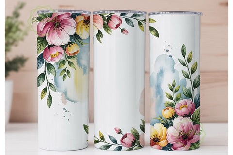 Mom Floral Blessed Tumbler Wrap Sublimation PixelChick 