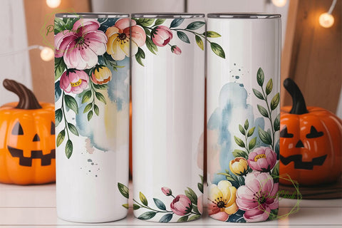 Mom Floral Blessed Tumbler Wrap Sublimation PixelChick 