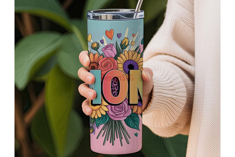 Mom Floral Tumbler Wrap PNG Sublimation DesignSVG 