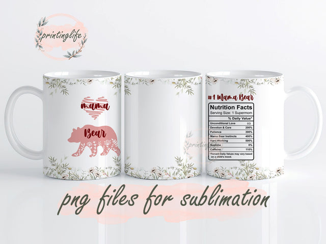 Mom from Daughters Sons, Mom Mug Wrap Design, Instant Digital Design Download Mug Wrap Design, Mug Design PNG Sublimation PrintingLife 