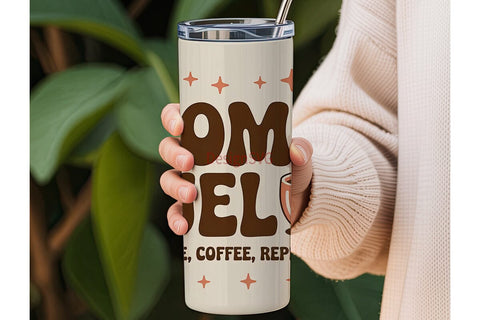 Mom Fuel 20oz Tumbler Wrap Sublimation DesignSVG 