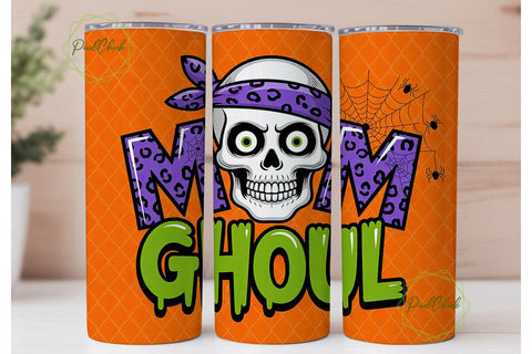 Mom Ghoul Halloween 20oz Tumbler Sublimation PixelChick 