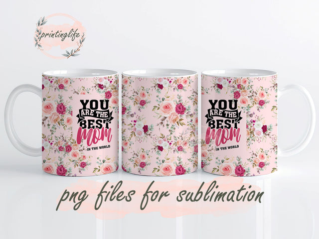 Mom Gifts for Christmas, Mothers Day Digital Design Download Mug Wrap Design, Mug Design PNG Sublimation PrintingLife 