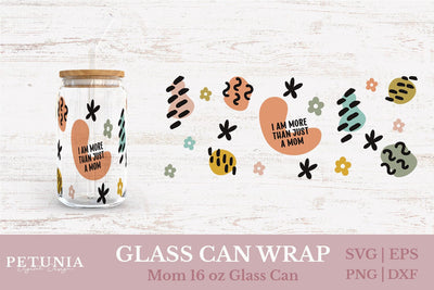 Mom Glass Can Wrap SVG SVG Petunia Digital Design 