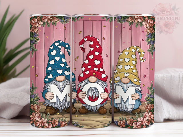 Mom Gnome 20oz Tumbler Wrap PNG, Gnome Mothers Day Tumbler Png, Straight & Tapered Tumbler Wrap, Instant Digital Download Sublimation Li Zamperini 