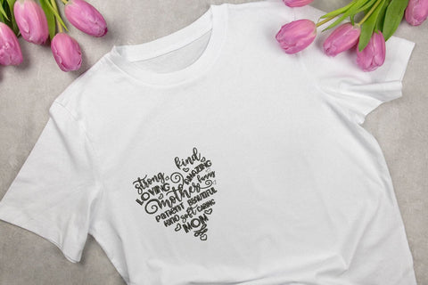 Mom Heart for Machine Embroidery Embroidery/Applique DESIGNS SvgOcean 