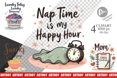 Mom Humor Quotes Clipart Sublimation artnoy 