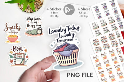 Mom Humor Quotes Sticker Sublimation artnoy 