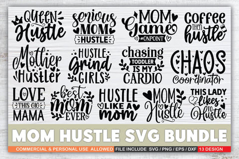Mom Hustle SVG Bundle SVG Ariyan 