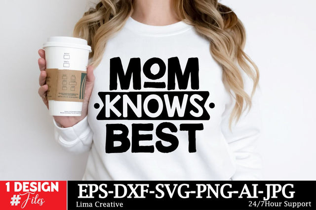 Mom Khows Best SVG Cut File SVG Insomnia Std 