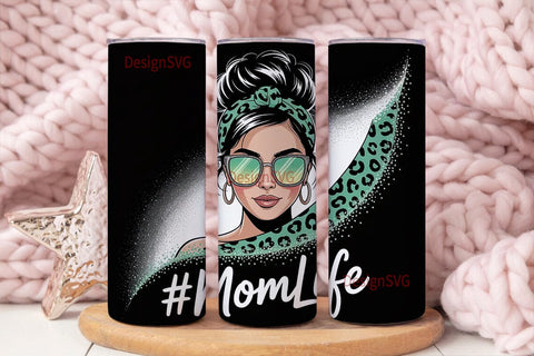 Mom Life 20oz Tumbler Wrap Sublimation DesignSVG 