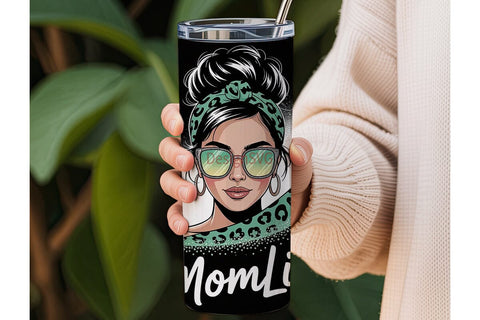 Mom Life 20oz Tumbler Wrap Sublimation DesignSVG 