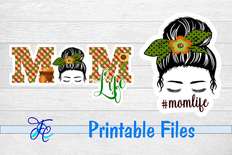 Mom Life Autumn Stickers 3D Paper Family Creations 